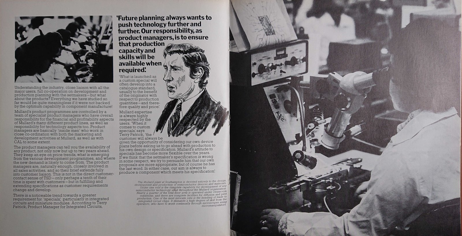 Middle of cover of M BBC 50